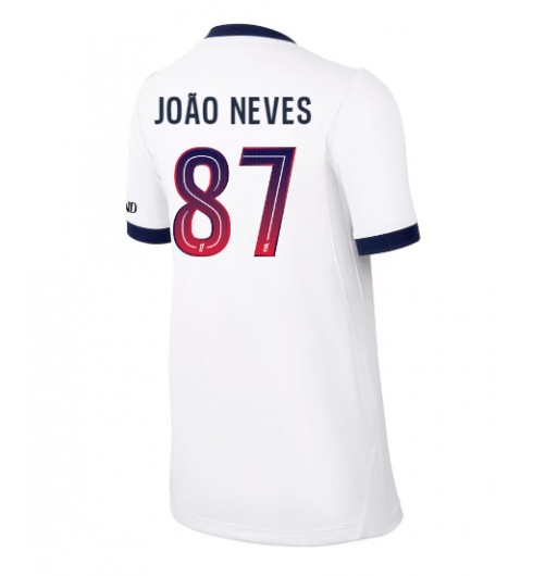 Paris Saint-Germain Joao Neves #87 Venkovní Dres pro Dámské 2026-27 Krátký Rukáv Paris Saint-Germain Joao Neves #87 Venkovní Dres pro Dámské 2026-27 Krátký Rukáv